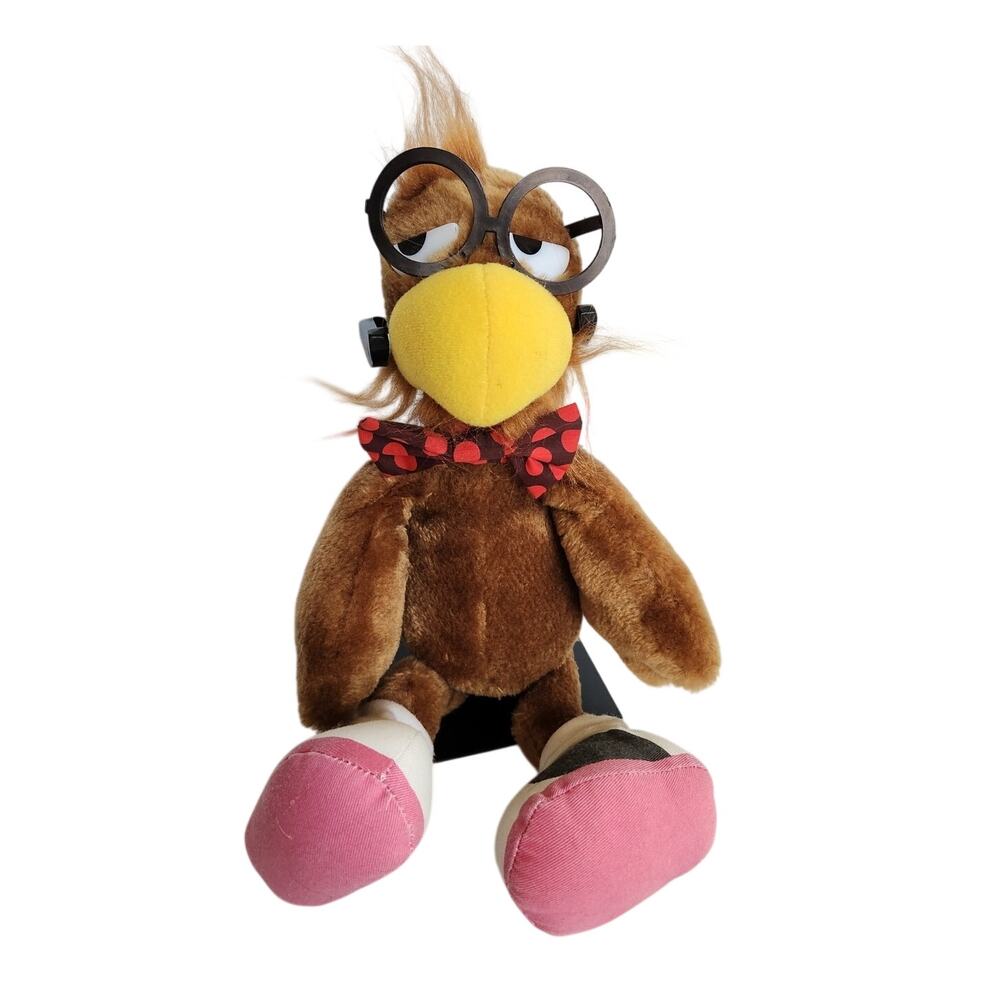 1983 Wallace Berrie Skyler Shoe Comic Strip Bird Chicken Animal Plush Toy 13"